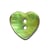 Bouton Nacre en forme de Coeur couleur Jade