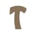 Lettre majuscule T en bois MDF à décorer - 15 cm