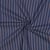 Tissu Jeans Denim Annie Rayures fines bordeaux sur fond Bleu foncé