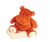 Peluche Géante Hippopotame orange 45 cm et son Plaid