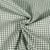 Tissu Double gaze de Coton Rayures vert kaki sur fond Blanc