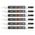 Lot de 6 Marqueurs pointe conique fine PC3M 0,9 - 1,3mm Blanc POSCA