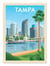 Affiche 50 x 70 cm -  Tampa Florida - Olahoop Travel Posters