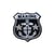 Ecusson thermocollant blason marine noir 4,5cm x 4,5cm