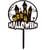 Cake Topper Halloween Maison Enchantée   15,5 cm