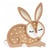 Lampe Veilleuse Lapin Chocolat - Little Lights
