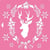 Pochoir plastique souple réutilisable 30 x 30 cm Fabrika Decoru RENNE DE NOEL 180