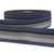 Disquette 25m ruban gros grain stripes Marine