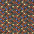 Tissu Coton enduit Suri sur fond Multicolore