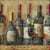 Lot de 4 serviettes en papier découpage collage 33 cm VINTAGE VIN ROUGE