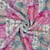 Tissu Double gaze de Coton Matelassé réversible Tara patchwork sur fond Rose clair