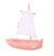 Bateau Le Misainier rose 22cm - Maison Tirot