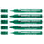 Lot de 5 marqueurs permanents - EDDING - Vert - Pointe ronde 1,5-3 mm