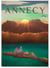 Affiche ville Annecy | A3 : 29,7x42cm