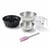 Set pâtisserie avec moule à kouglof 25 cm, 2 bols à mixer, verre mesureur et spatule Zenker