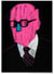 Affiche Homme rose | A3 : 29,7x42cm