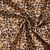 Tissu Coton imprimé  Lia panthère sur fond Beige sable - Au mètre