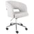 Chaise de Bureau Gris Clair en Velours à Hauteur Réglable et Pivotante Dossier Rembourré et Complet