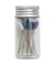 Tube en verre de 30 épingles à tête plastique - Collection fleurs bleues - Hobby Gift