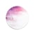 Tapis De Souris Rond En Caoutchouc Antidérapant Lavable Impression Claire 22cm Violet 2 YONIS