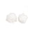 Pompon fourrure artificielle 50x60mm blanc
