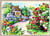 Canevas antique Le sentier aux roses 45x60cm