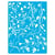 Pochoir plastique souple réutilisable 18,5 x 14,5 cm Fabrika Decoru RAMAGE DE FLEURS 411