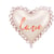 Ballon Aluminium Coeur Love   50 cm