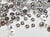 300 PERLES CABOCHON Rond Argenté Acrylique à coller 4 mm - Creation Diy