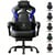 Chaise gaming ergonomique GTPLAYER - Similicuir - Noir/bleu