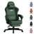 Chaise gaming ergonomique - GTPLAYER - vert PU avec repose-pieds