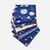 8 coupons tissu patchwork coton couture 40 x 50 cm TONS BLEU ET 543