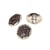 Lot de 3 boutons strass violet lilas 17mm