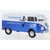 Miniature montée - MOTORMAX - Volkswagen T1 Fourgon - Bleu - Échelle 1/24 - Livrée montée