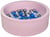 Piscine à balles Aire de jeu + 150 balles rose perle, bleu, argent - Velinda