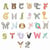 Gabarit de découpe pour machine - Sizzix - Alphabet animal Thinlits - Loisirs créatifs