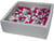 Piscine à balles pour enfant, 90x90 cm, Aire de jeu + 200 balles perle, rose, gris - Velinda