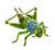 Sauterelle Verte 35cmL - Anima