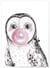 Affiche 'Bulle de Chouette Rose' | A3 : 29,7x42cm