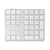 Satechi Clavier Pavé numérique Sans fil Modèle SLIM avec Touches de Raccourcis macOs Argent
