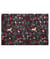 Tissu coton Noël décorations de 140 cm de largeur fairy anthracite vendu par 50 cm