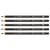Crayon graphite aquarelle FABER-CASTELL - Mine 3,3 mm - Dureté 2B - Noir - Lot de 5
