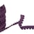 Bobine 25m élastique à pompons violet prune 13mm