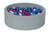 Piscine à balles Aire de jeu + 300 balles blanc, bleu, rose, gris, turquoise - Velinda