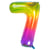 Ballon Géant Rainbow Chiffre 7 - 81 cm