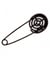 Epingle à Kilt spirale brute Cuivre noir 75 MM X 1 - Union Knopf Noir