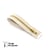 Fermeture éclair Z14 - laiton Non séparable 6mm - 12 cm