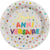 10 Assiettes Anniversaire Ballon Multicolores