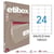 Apli 100323 x5 - Etiquettes blanches format 64 x 33,9 mm - Carton de 5 boites Réf.100323