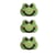 3 boutons fantaisies scrapbooking décoration couture GRENOUILLE